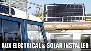 Defender auxiliary electrics solar